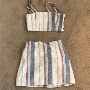 Two piece top and skirt